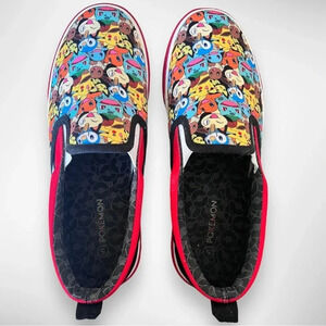 GROUND UP Pokemon‎ Pikachu Slip-on Canvas Sneakers Size 5 | EUC